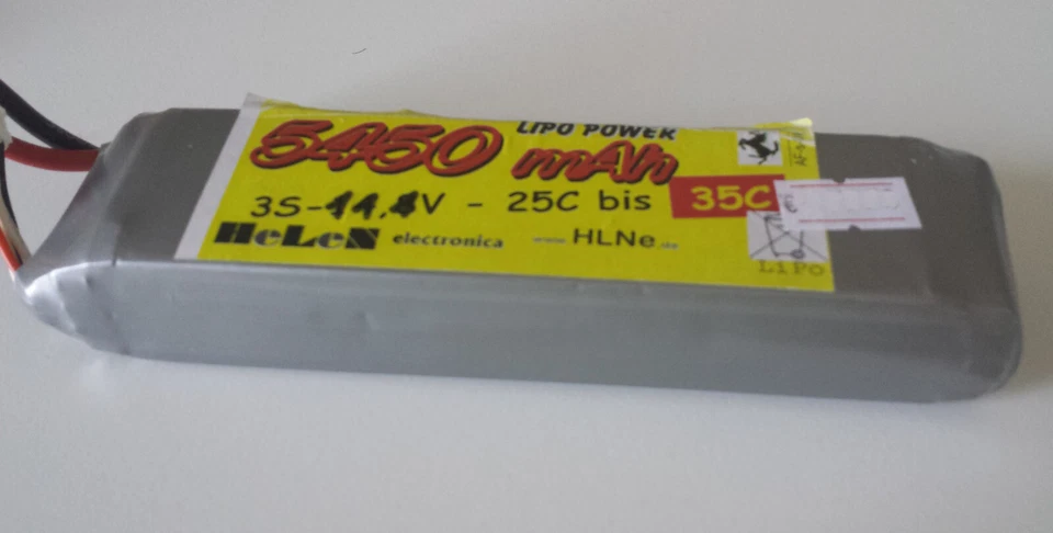 Akkupack Lipo Pack 3S - 11,1V mit 5450mAh - 35C - für Hubschrauber + Flugzeug - Bild 2 von 4