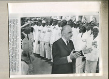 French Pres. Pompidou Reviews Guard  1972 Photo Promo Press Photo R1