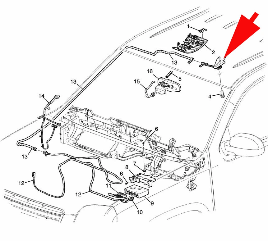 GPS Digital Antenna Phone Radio 2011-2014 Silverado Suburban Tahoe Sierra Yukon - Image 4 of 4