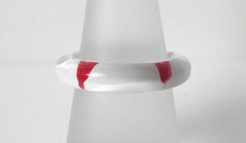 °° Fingerring - Acryl - Kunststoff - versch. Farben und Muster - 18 mm (56) °° - Picture 40 of 41