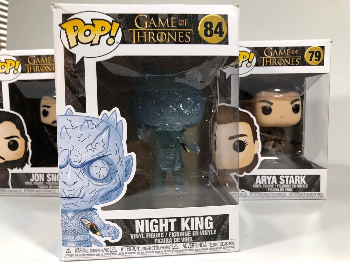 Funko Pop Game Of Thrones Set Jon Snow Arya Night King Collectible