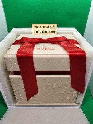 10 Set Genuine OMEGA Empty Watch Box Beige w/ Outer Box Good Condition Original