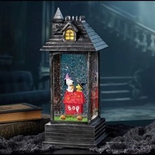 NEW Peanuts Snoopy Spooky 14" Halloween Lantern, Lights, Timer, Music 2024