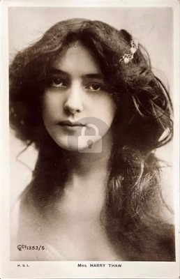 Evelyn Nesbit Thaw Portrait Very Hot Sexy Close-Up 1907 RPPC Photo Postcard COPY