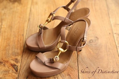Chaussures à talons Gucci en cuir lavande et laiton pour femmes UK 3,5 US 6,5... - Photo 1/4