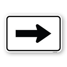 Arrow Symbol Sign Heavy Gauge Aluminum Parking Sign Rust Proof