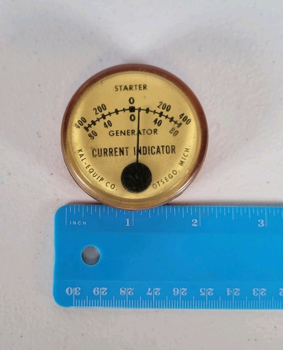 Vintage Kal-Equip Co Alternator Generator Starter Current Indicator USA Untested