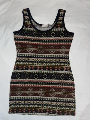 Mine Women's Soft And Comfy Dress With Cultural Pattern Size Medium