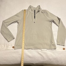 Vuori Wmns XXL Gray 1/4 Zip Mock Neck Long Sleeve Pullover Activewear Top