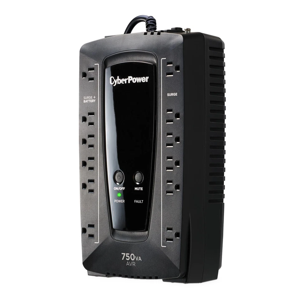 AVRG750U AVR UPS System, 750VA/450W, 12 Outlets, Compact - Image 2 of 4