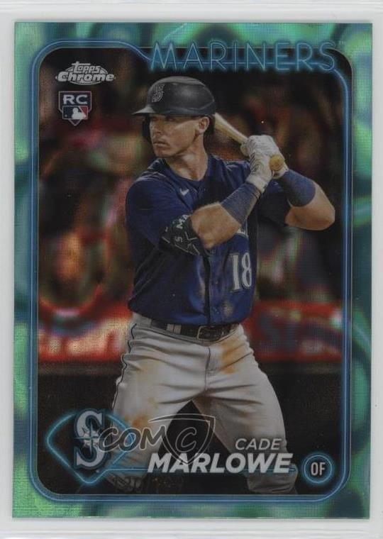 2024 Topps Chrome Aqua Lava Refractor 120/199 Cade Marlowe #266 0xh3