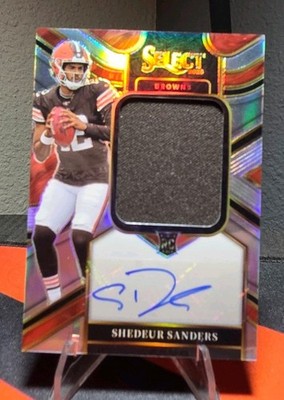 SHEDEUR SANDERS 2025 SELECT JUMBO RPA ROOKIE PATCH SILVER RC AUTO 