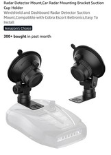 SDSACZMU Car Radar Detector Suction Cup Mounting Bracket for Cobra, Escort, and