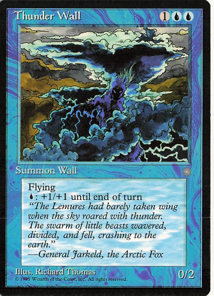 Thunder Wall Uncommon Ice Age Magic: The Gathering Near Mint/LP
