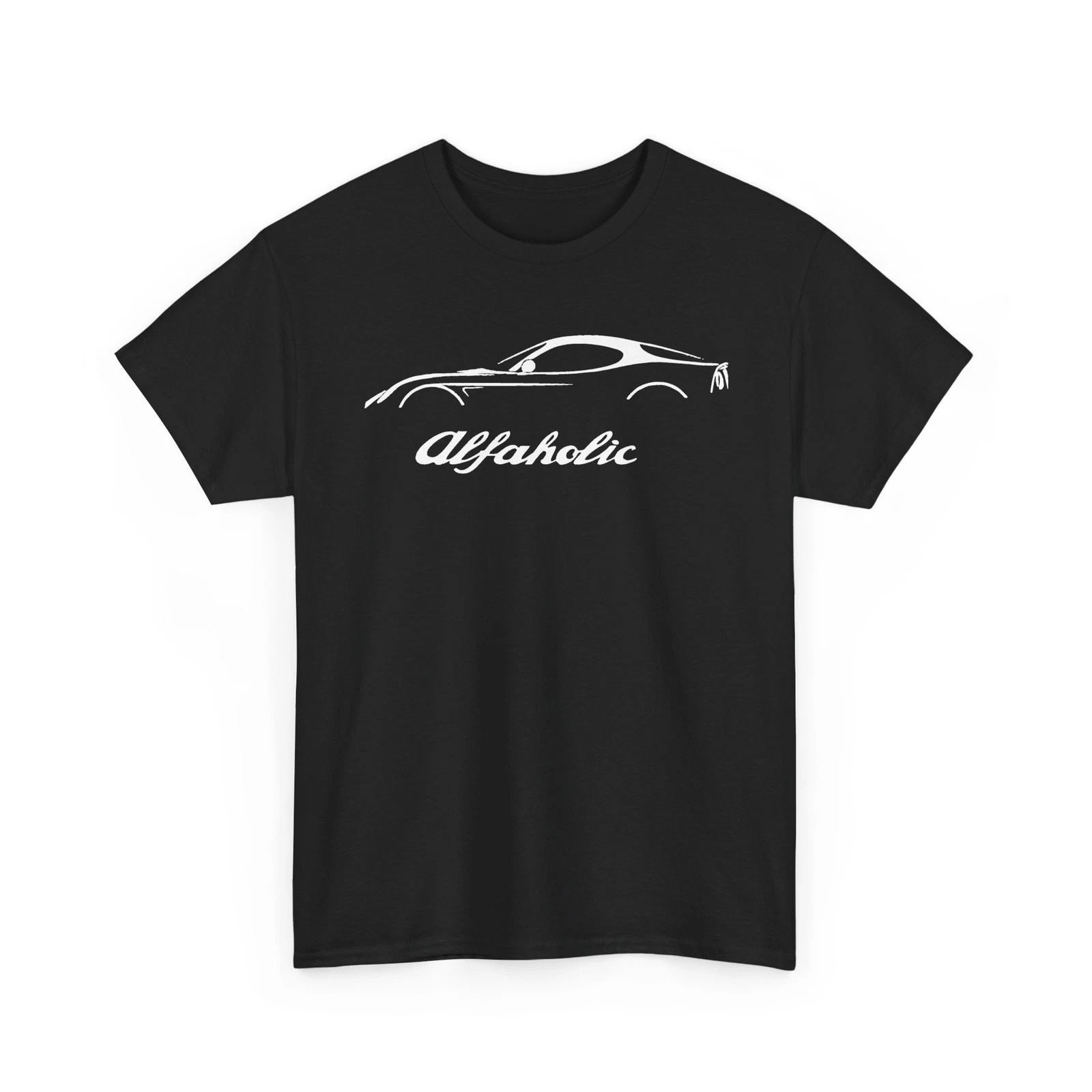 Alfaholic Sports Coupe Euro Classic Car Racing Unisex Heavy Cotton Tshirt
Opens in a new window or t