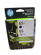 Genuine HP 65XL Black  65 Tri-Color Ink Combo  New Sealed Box  Exp 12/2026