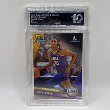 2023-24 Bowman Chrome U Angel Reese 1st Bowman RC #49 LSU Chicago Sky Graded 10