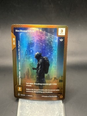 Wonders of the First OCM Foil Hex Hunter HX-11 1st Edition  4/99 Color Match
