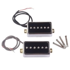 2pcs/Pack Neck&Bridge Soapbar Pickup for Electric Guitar Accessory Black
