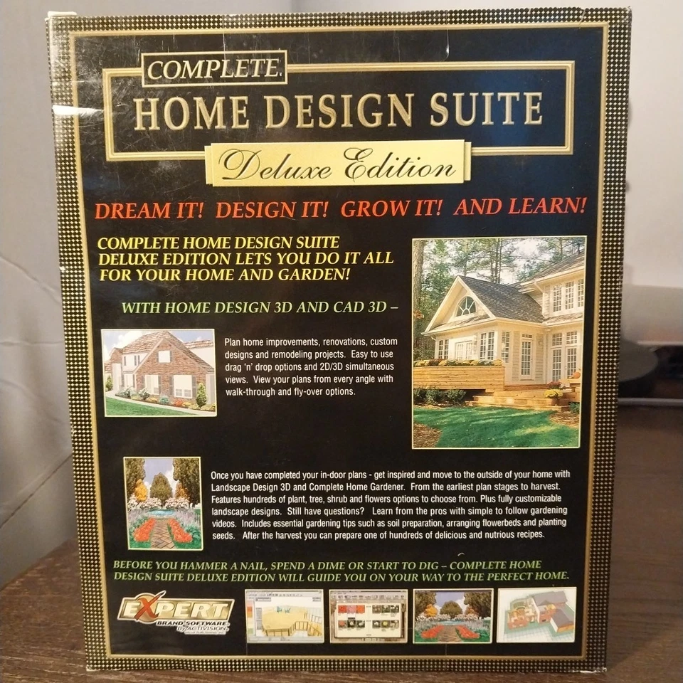 New Sealed, Complete Home Design Suite Deluxe Edition Expert Brand PC Activision - Image 4 of 4