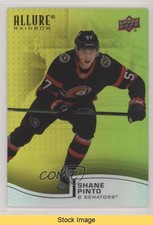 2021-22 Upper Deck Allure Rainbow Yellow Green Shane Pinto #R-27 READ 0h56