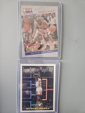 Topps Upper Deck Michael Jordan Card Lot – 1993 NBA Playoffs – 2 Cards