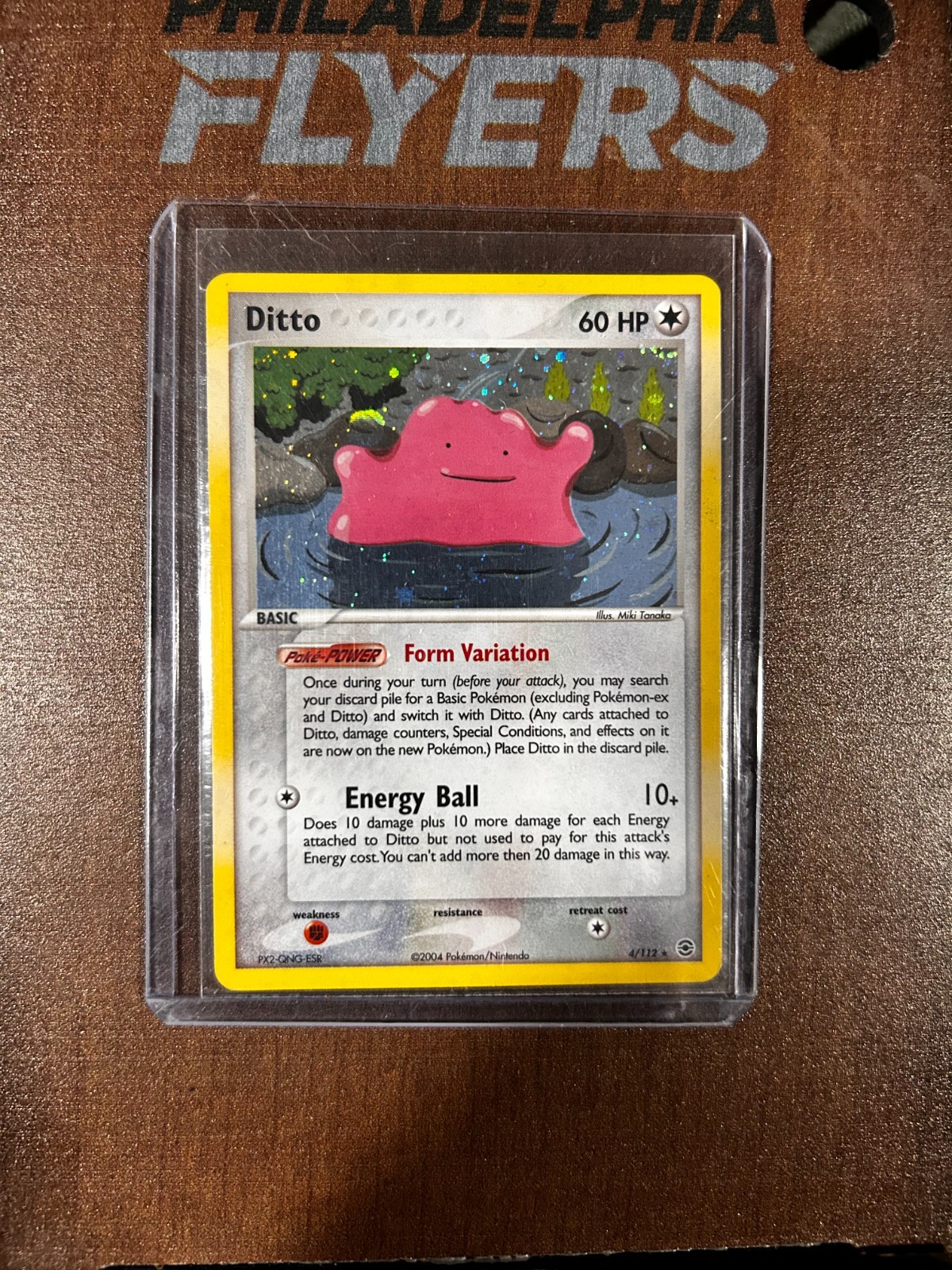 Pokemon NM-MT Ditto 4/112 EX Fire Red & Leaf Green Holofoil Rare 2004