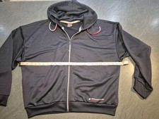 Tommy Sport Womens Full Zip Hoodie Jacket, Blue Size L