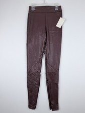 A New Day Women's Faux Leather Leggings Size XS purple