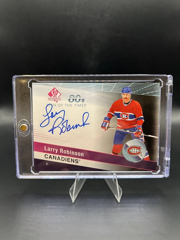 Larry Robinson 2019-20 SP Authentic #ST80-LR Sign of The Times SP Auto Canadiens - Image 3 of 4