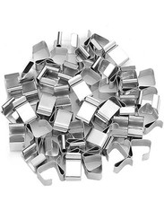 50Pcs Christmas Light Clips Metal Holiday Lights Roof Hooks Stable Gutter Hanger