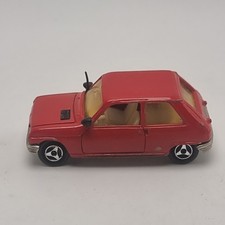 Rare Vintage 1980's Majorette Diecast Red Renault 5 - Nº257 Playworn 1:55 Scale