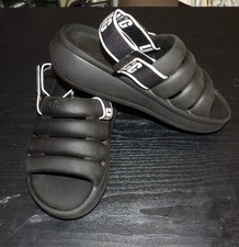 UGG UNISEX KIDS SPORT YEAH BLACK SANDALS SZ: K2 