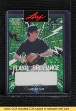2021 Leaf Flash Pre-Production Proof Green Unsigned 1/1 Jackson Jobe READ b8k