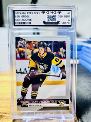 2025-26 Upper Deck Ben Kindel Star Rookie GMG Graded 10 Gem Mint