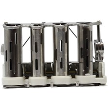 4-Barrel Steel Coin Dispenser Money Changer Belt Clips