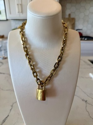 Eddie Borgo Gold Link Chain New Without Tags With Louis Vuitton Lock And Key