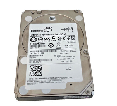 SEAGATE 1,2TB SAS HDD 6Gb/s 10K 2,5'' SERVER FESTPLATTE ST1200MM0017, 1DA210-002