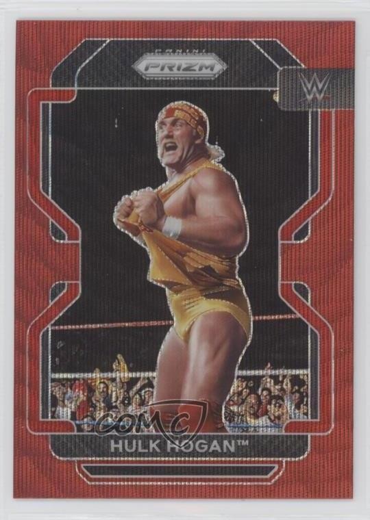 2022 Panini Prizm WWE Ruby Wave Prizm Hulk Hogan #195 1b8