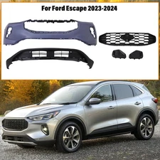Complete Front Bumper Cover Kit Assembly For 2023 2024 Ford Escape