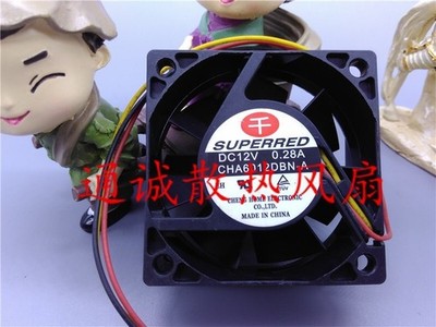 1 pc. New CHA6012DBN-A 12V 0.28A 6025 6cm 3-wire chassis cooling fan #jd