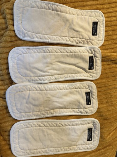 Live Free & Diaper Inserts Lot of 4 One Size White + 3 homemade liners