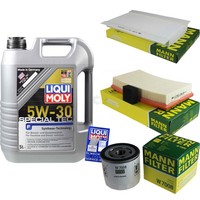 Mann Inspektionspaket 5L Liqui Moly Special Tec 5W-30 FüR Ford Focus 1.6 16V 1.4