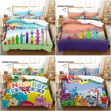 Kinder Zahlen blöcke Quilt Bett bezug Kissen...