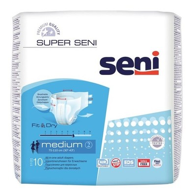 SUPER SENI Gr.2 M Inkontinenzhose f.Erw., 10 St