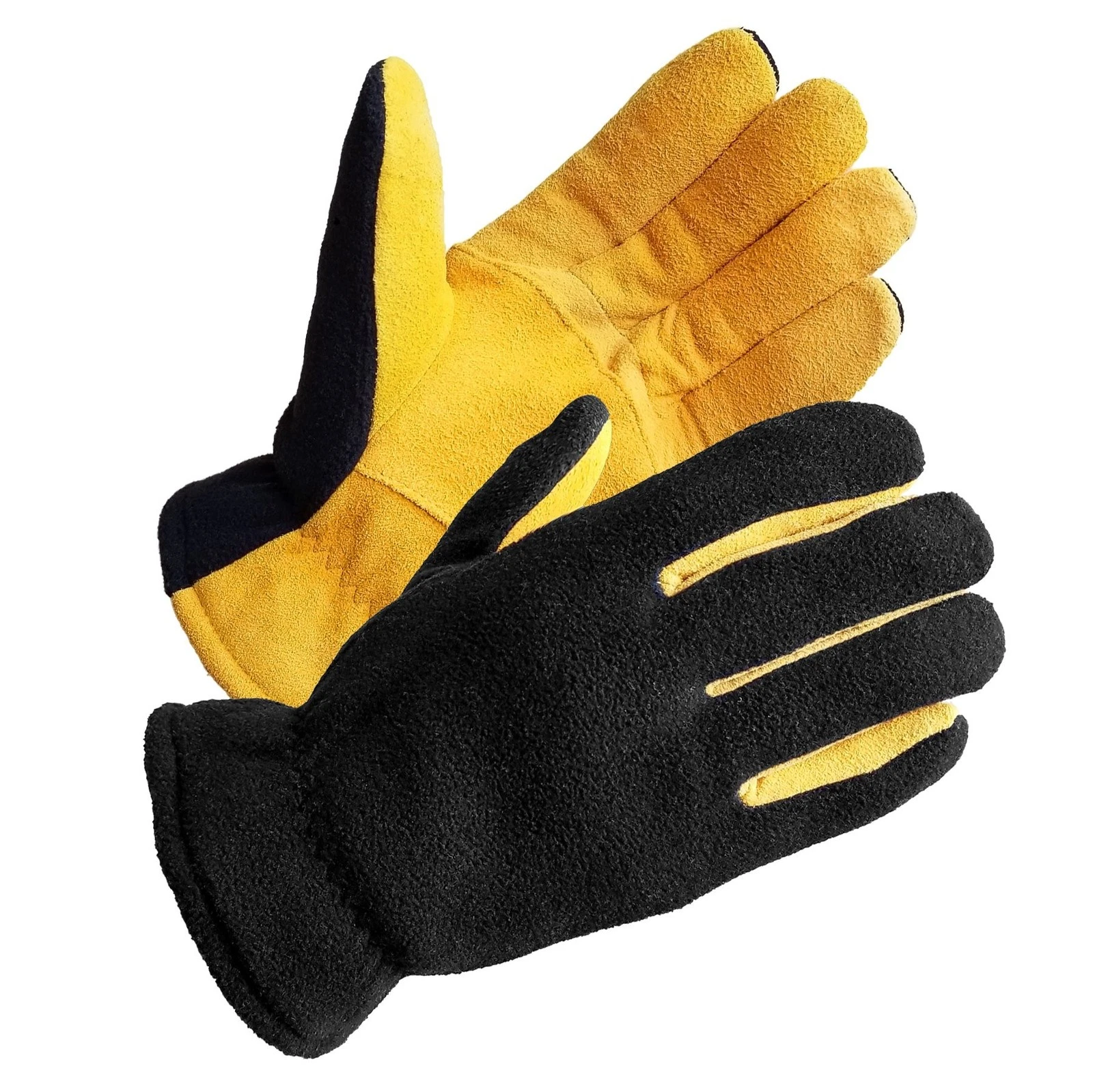 Deerskin Suede Leather Winter Gloves for Men Cold Weather Warmth & Comfort NEW