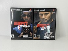 ESPN Major League Baseball + ESPN Basketball - PlayStation 2 - 2 Video Game Lot