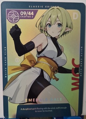 Ryuu Lion Danmachi Waifu Card Club Holo Foil Otaku Box ''Emerald Gale''