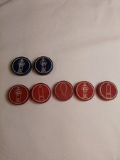 Wehrschach Tak Tik 7 Spielsteine aus Holz, Schach, 2. WK Weltkrieg Spiel