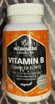 Vitamaze Vitamin B Komplex Forte Hochwertige Nahrungsergänzung Supplements